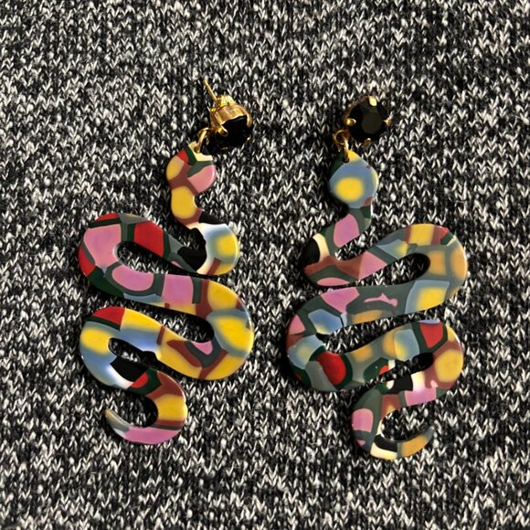 Super fun Snake Dangle Earrings - Picture 1 of 2